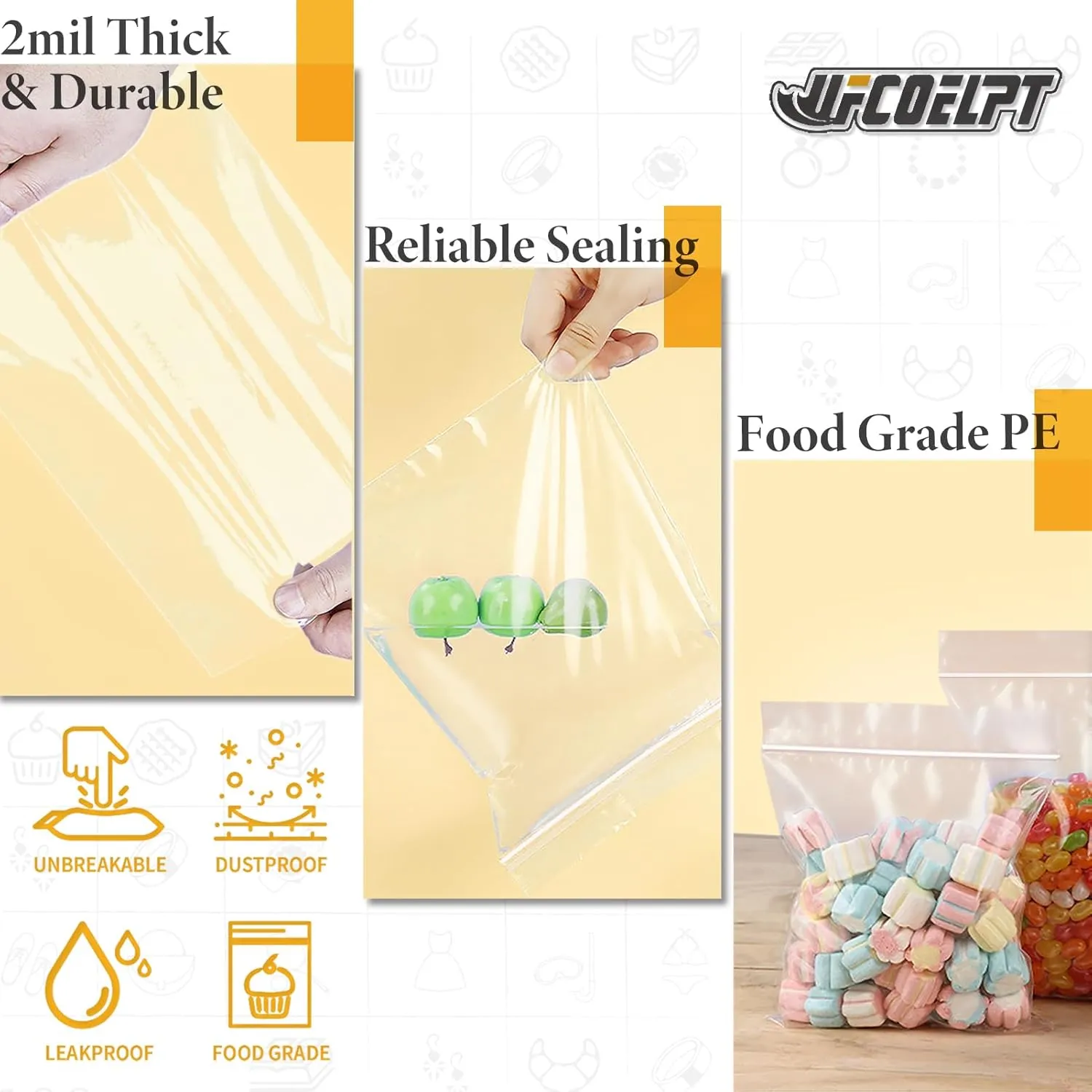 1000 Count 2x3 Small Plastic Bags, Resealable Mini Zip Baggies, 2mil Reclosable Tiny Zipper Lock Bags for Jewelry, Pills