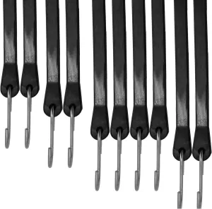 10Pcs Adjustable Rubber Tarp Straps Bungee Cords With Metal Hook Enduring Bungee Straps Strong Elastic Rope Straps