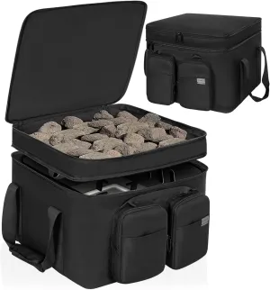 14 Inch Firecube Fire Pit Bag Compatible with Outland Firecube 805 Portable Square Propane Gas Fire Pit, with Padded Handles & Water-resistant Bottom, Bag Only