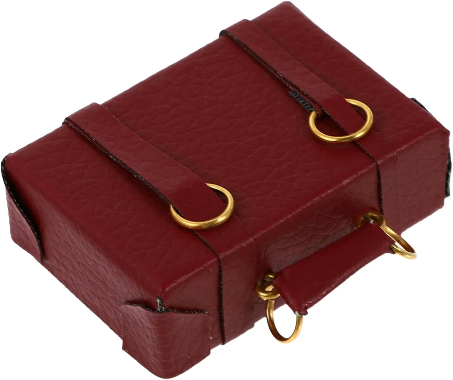1pc Dollhouse Suitcase Miniature Luggage Tiny Trunk Mini Decor Mini Mini Suitcase Retro Home Decor Retro Decor Home Accessories Doll House Furniture Girl Suitcases Red Wood