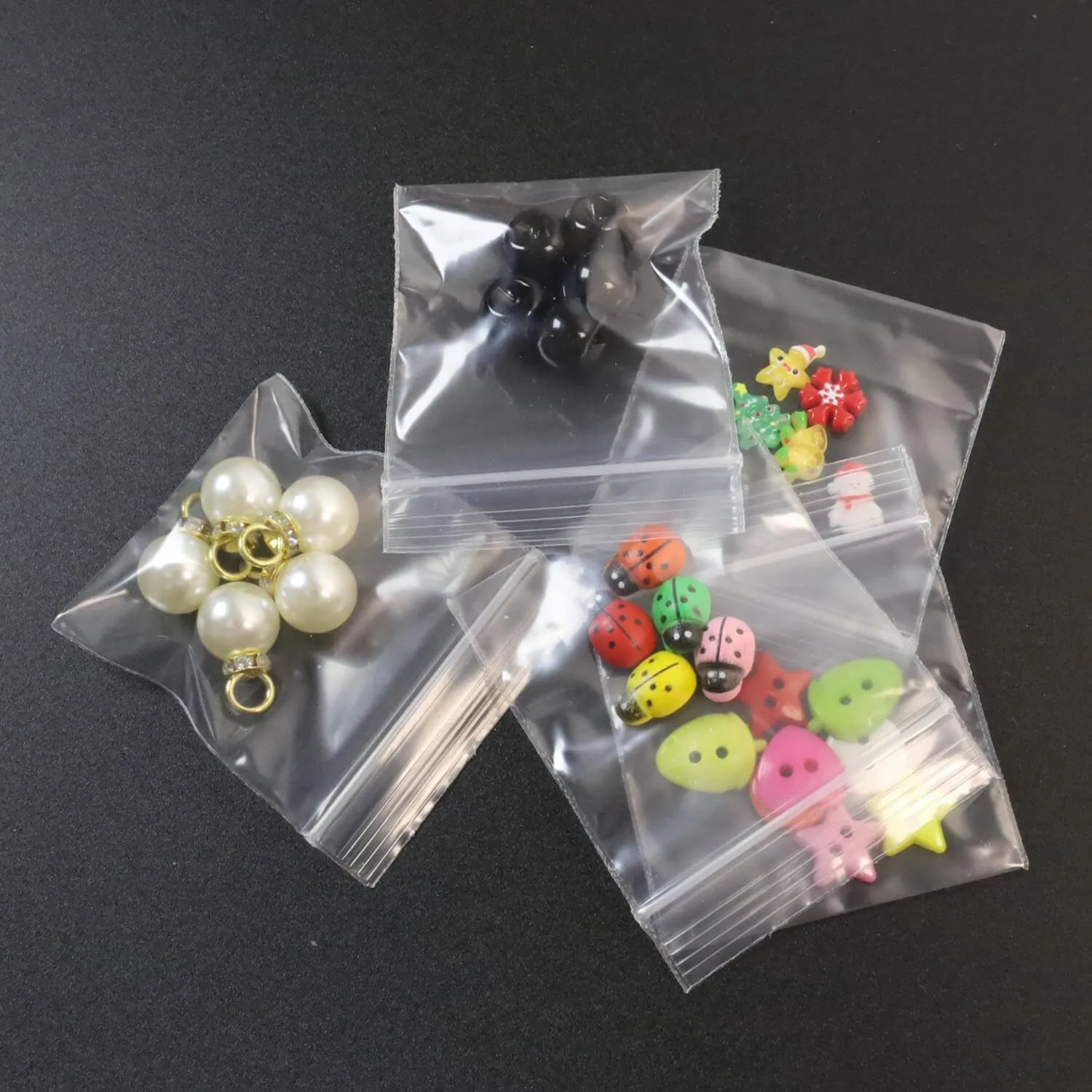 2000 Pcs Tiny Plastic Bags, 2"x2" Clear Small Zipper Sealable Storage Bags, Little Poly Ziplock Baggies For Gift, Screws and Candy