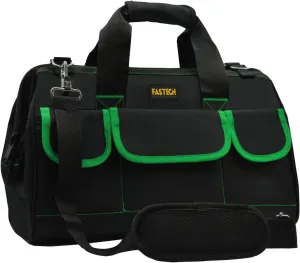 22 Inch Tool Bag With Comfortable Shoulder Straps, Waterproof Wide Mouth Tool Kit, Tool Storage Package For Men/Women (22IN Green)