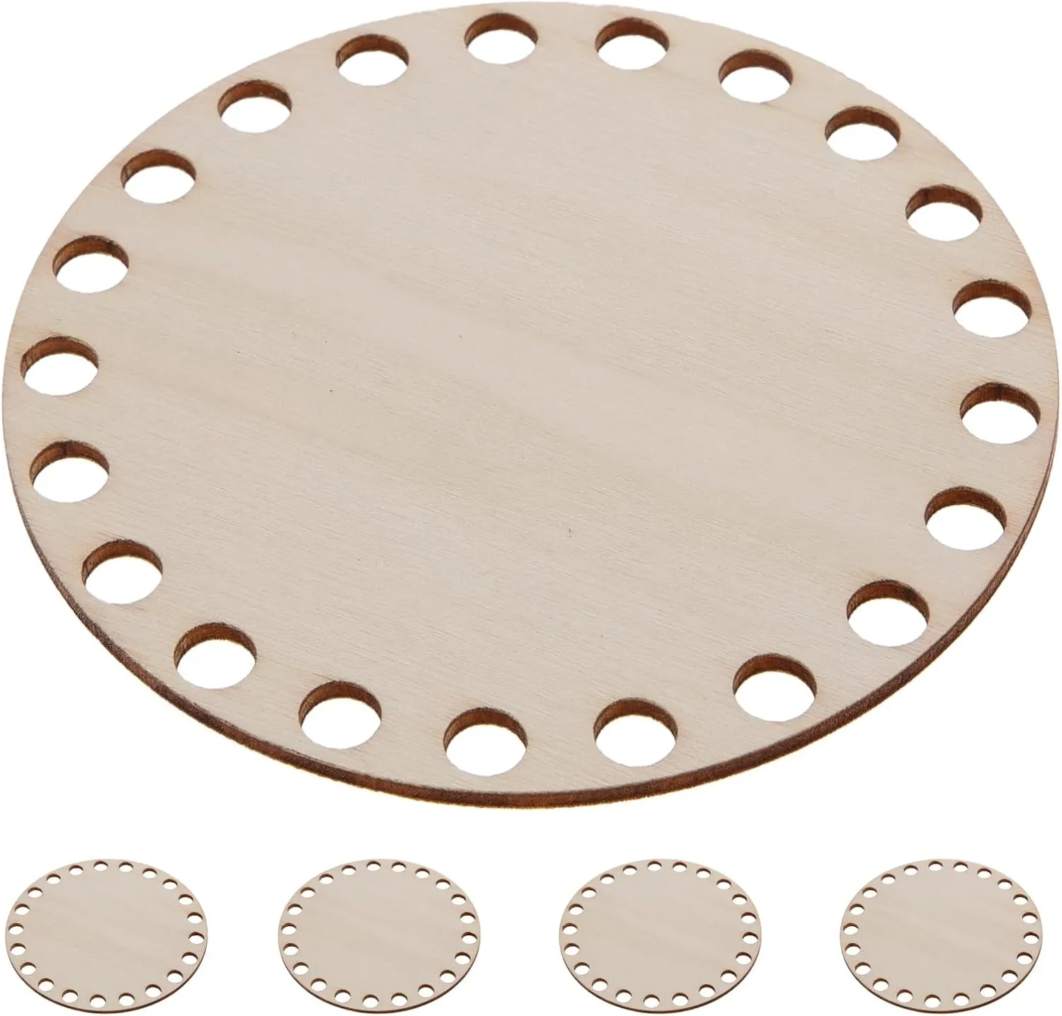 25 Pcs Woven Bag Base Wooden Bag Bottom Shaper Wood Bag Bottom Handbag Weaving Board Crocheting Wood Base Wood Crocheting Bag Bottom Wooden Basket Base Wooden Basket Bottom