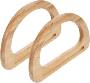 2pcs Bag Accessories Satchel Pour Holder Purses Webbing Pouch Handbags Inside Purse Bag Handle Grip Duffle Reusable D Ring Tote Handle Clasps Kit Tote Bags Wooden Bag Handles Beige