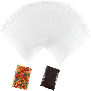 4” x 6” Reclosable Clear Zip Poly Bags 1000 Pcs Resealable Plastic Bags with Lock Seal Zipper for Packaging Gifts, Candies, Jewelries, Small Business Shipping Bags 4.7 Mil Thickness, 1000 ct