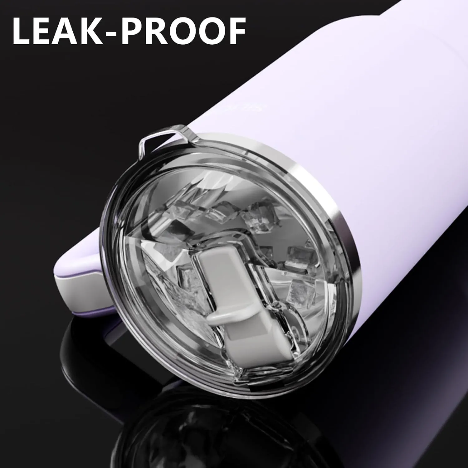 40oz Stainless Steel Insulated Tumbler,100% Leakproof Lid & Detachable Straw, Easy Clean,Stain-Resistant, Durable-Coat ,Ergonomic Grip handle, Car Holder/Bag Friendly for Travel/Gym/School (purple)