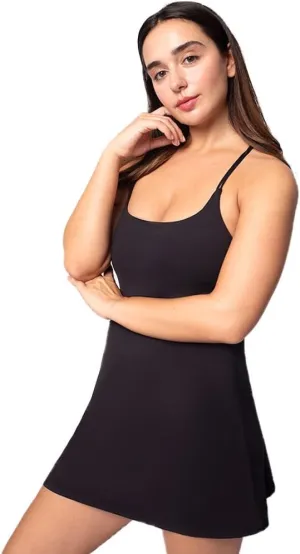 90 Degree By Reflex Lux Tennis Dress with Adjustable Straps, Built in Bra and Shorts