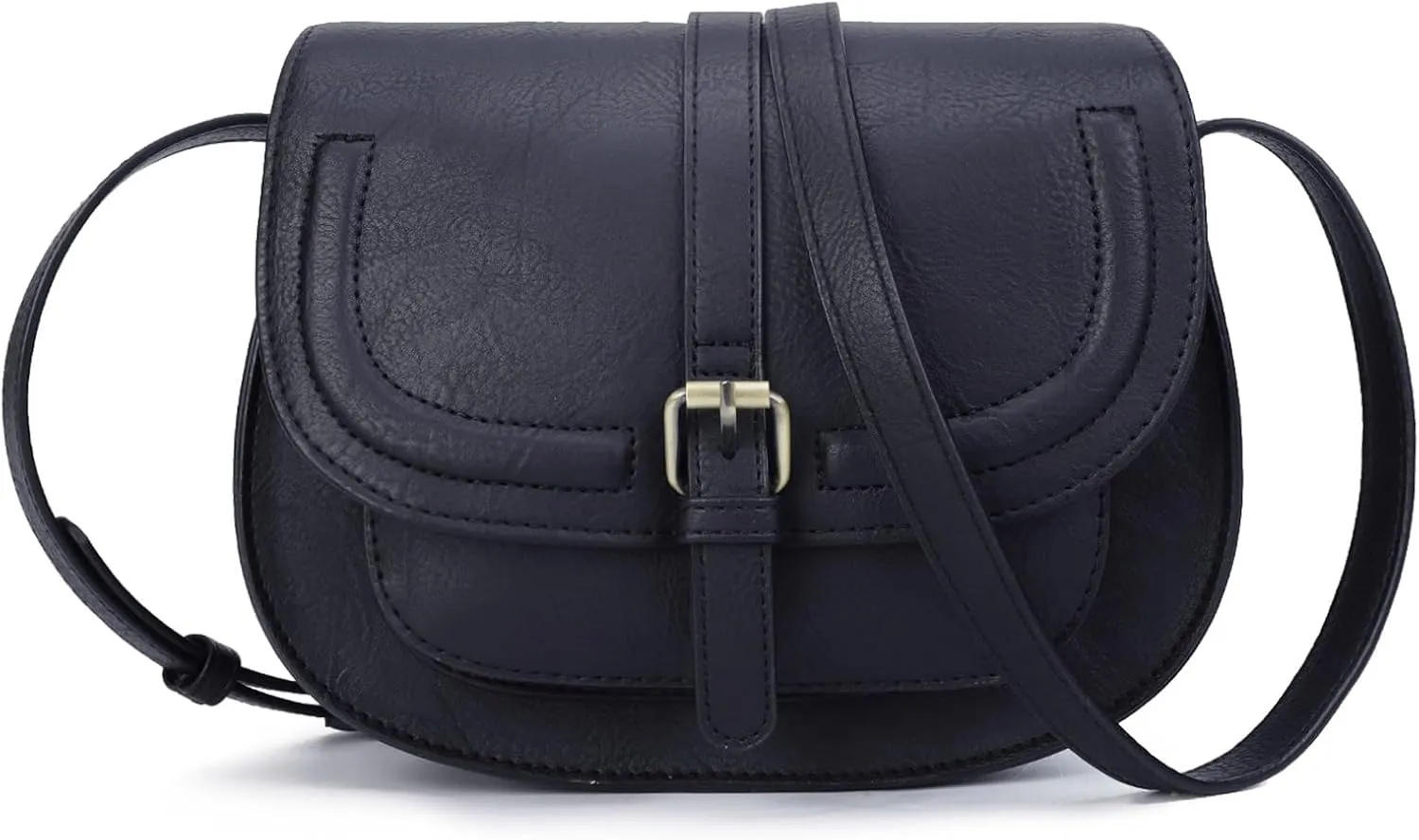 AFKOMST Crossbody Bags for Women,Small Saddle Purse and Boho Cross Body Handbags,Vegan Leather