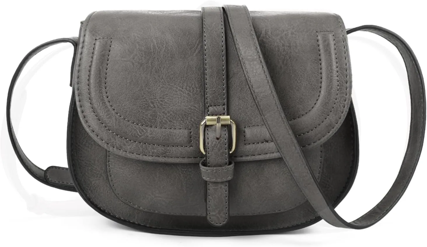 AFKOMST Crossbody Bags for Women,Small Saddle Purse and Boho Cross Body Handbags,Vegan Leather
