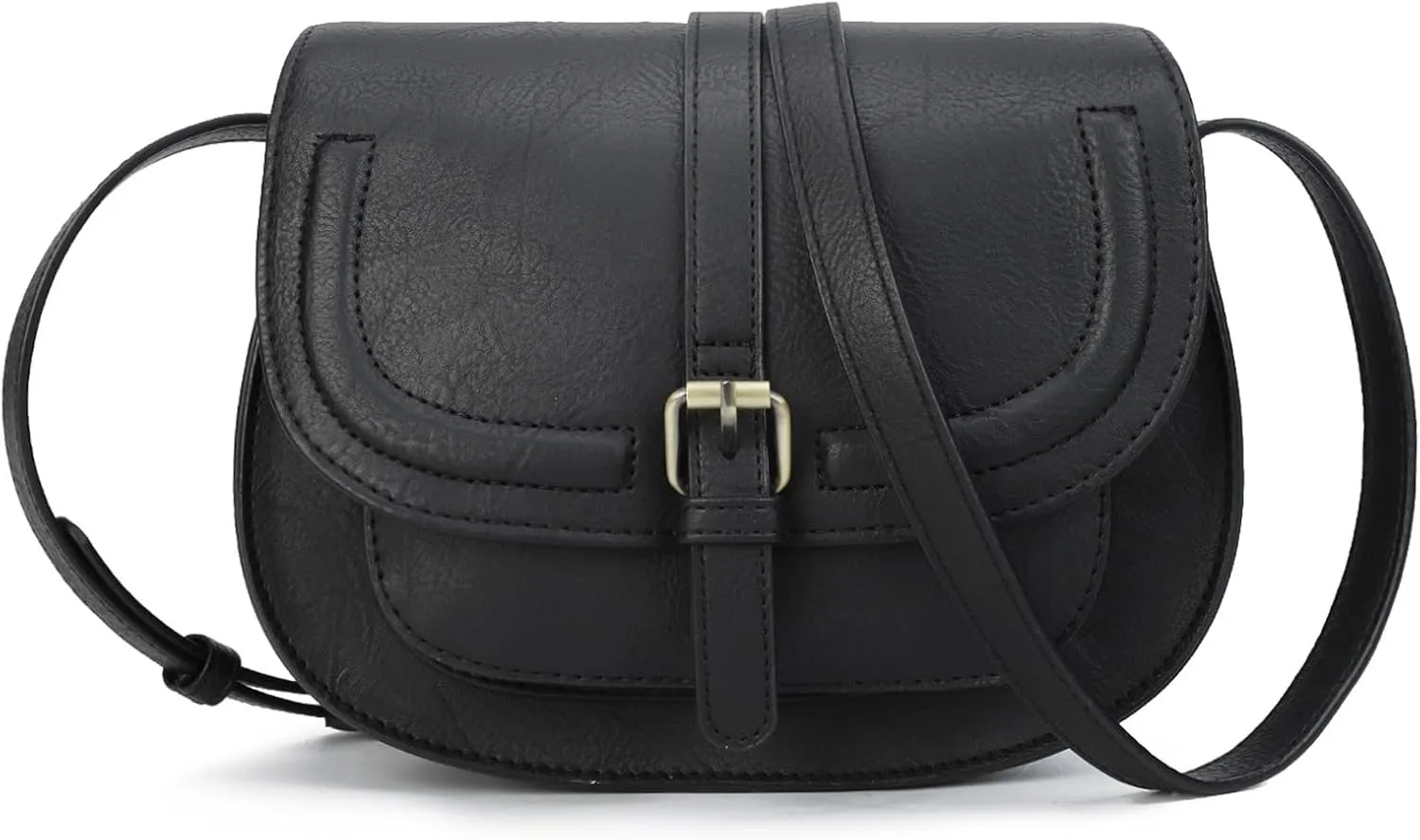 AFKOMST Crossbody Bags for Women,Small Saddle Purse and Boho Cross Body Handbags,Vegan Leather