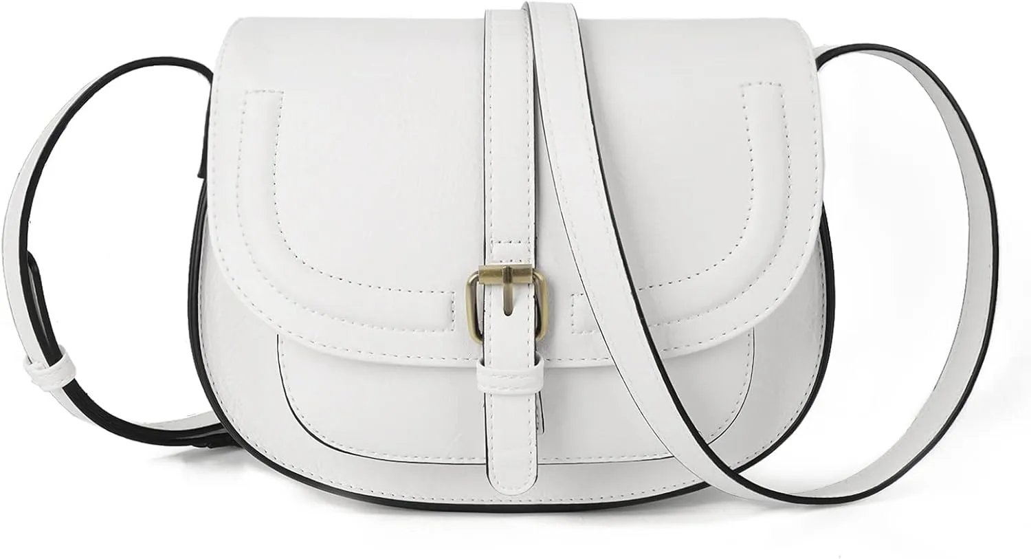 AFKOMST Crossbody Bags for Women,Small Saddle Purse and Boho Cross Body Handbags,Vegan Leather