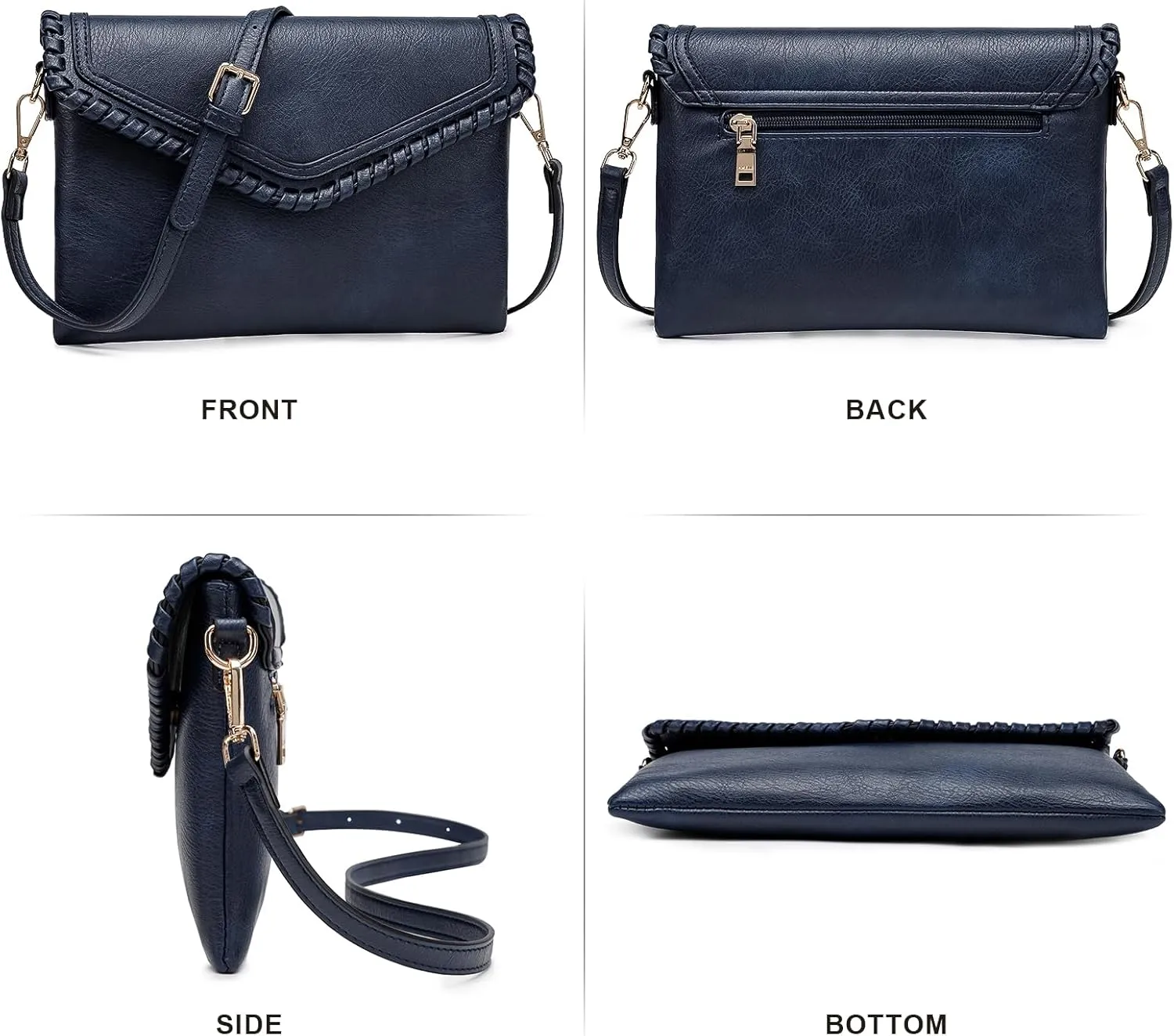 AMELIE GALANTI womens small crossbody strap handbag bag,Soft Leather Fabric Delicate Durable Fashion Design
