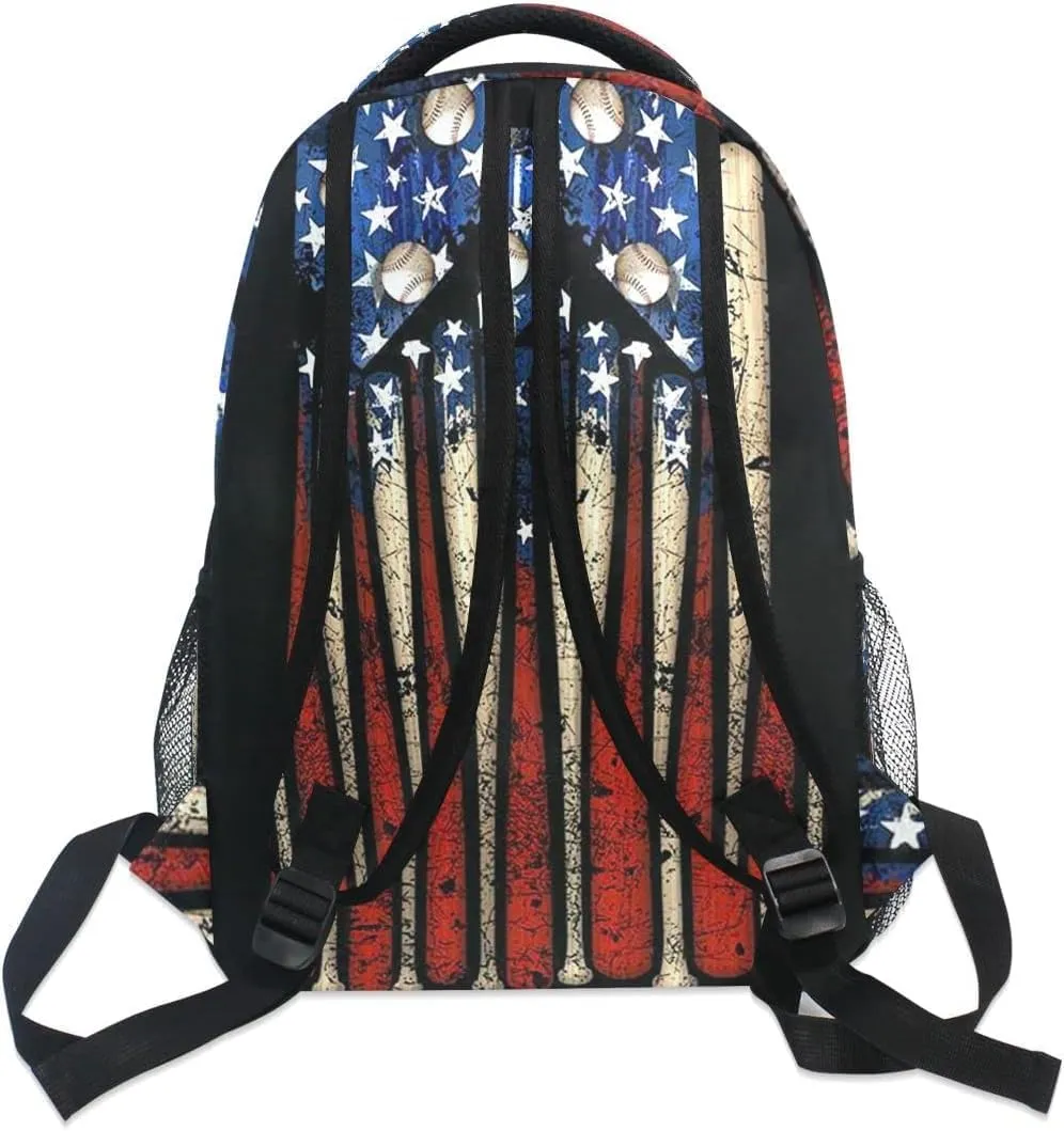 American Flag Fashion Casual Backpack Bag, Lightweight Backpacks for Adult For Camping,Hiking,Travel (01)