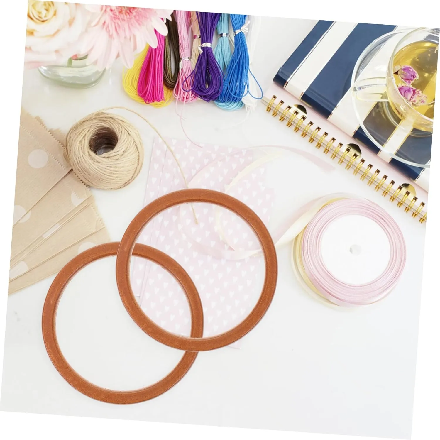 Anneome 2 Pcs Wooden Bag Making Handles Round Shape Sturdy Wood Material Easy to Replace for Handbags Purse Large Small Bags