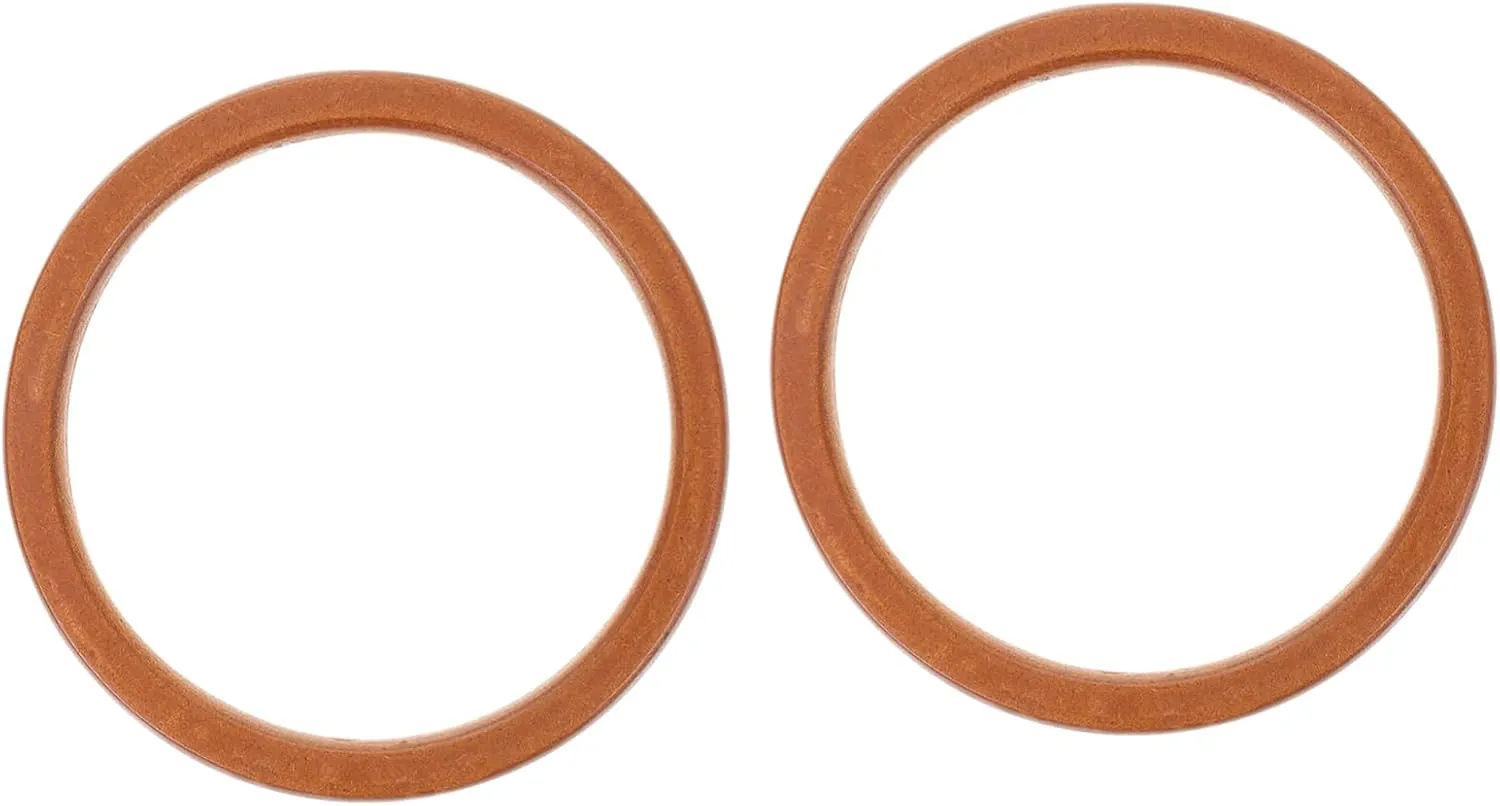 Anneome 2 Pcs Wooden Bag Making Handles Round Shape Sturdy Wood Material Easy to Replace for Handbags Purse Large Small Bags