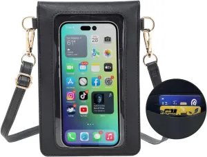 AnsTOP Small Crossbody Bags for Women, Crossbody Cell Phone Bag Tassel Wallet Purses with 2 Strap Best Gift for Women