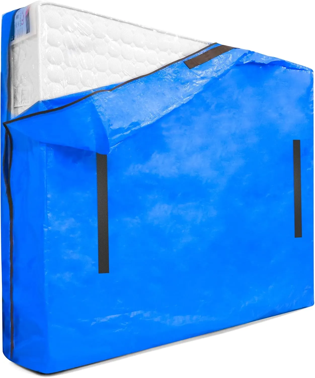 Antimbee Mattress Bag for Moving & Storage of King Size, Heavy Duty Mattress Cover for Moving with 12 Handles and Dual Zippers Closure, Thick Reusable Mattress Protector for Moving Supplies & Bags