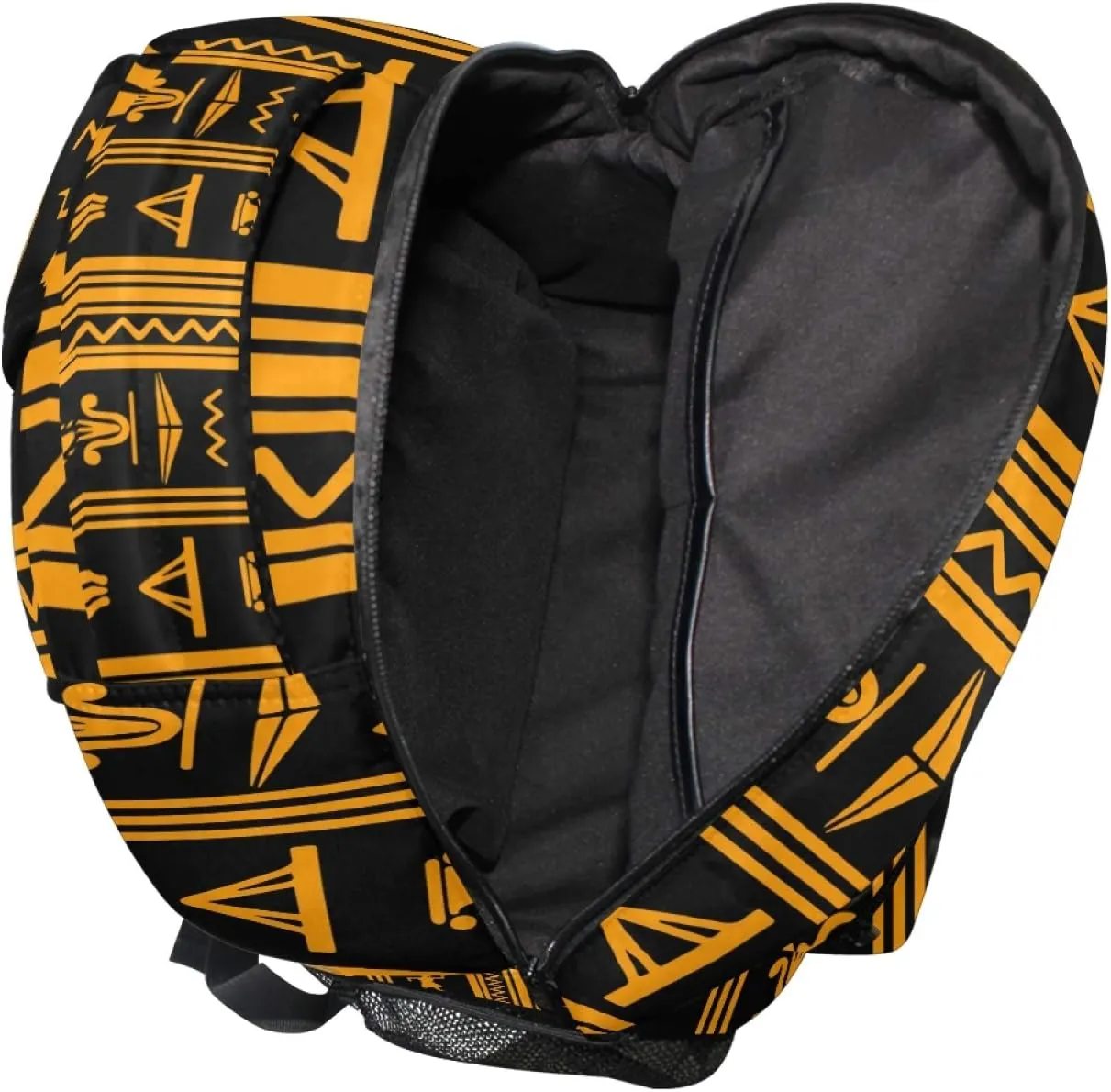 AUUXVA Backpack Ancient Egyptian Hieroglyphic Alphabet Symbol School Shoulder Bag Large Waterproof Durable Bookbag Laptop Daypack for Students Kids Teens Girls Boys Elementary