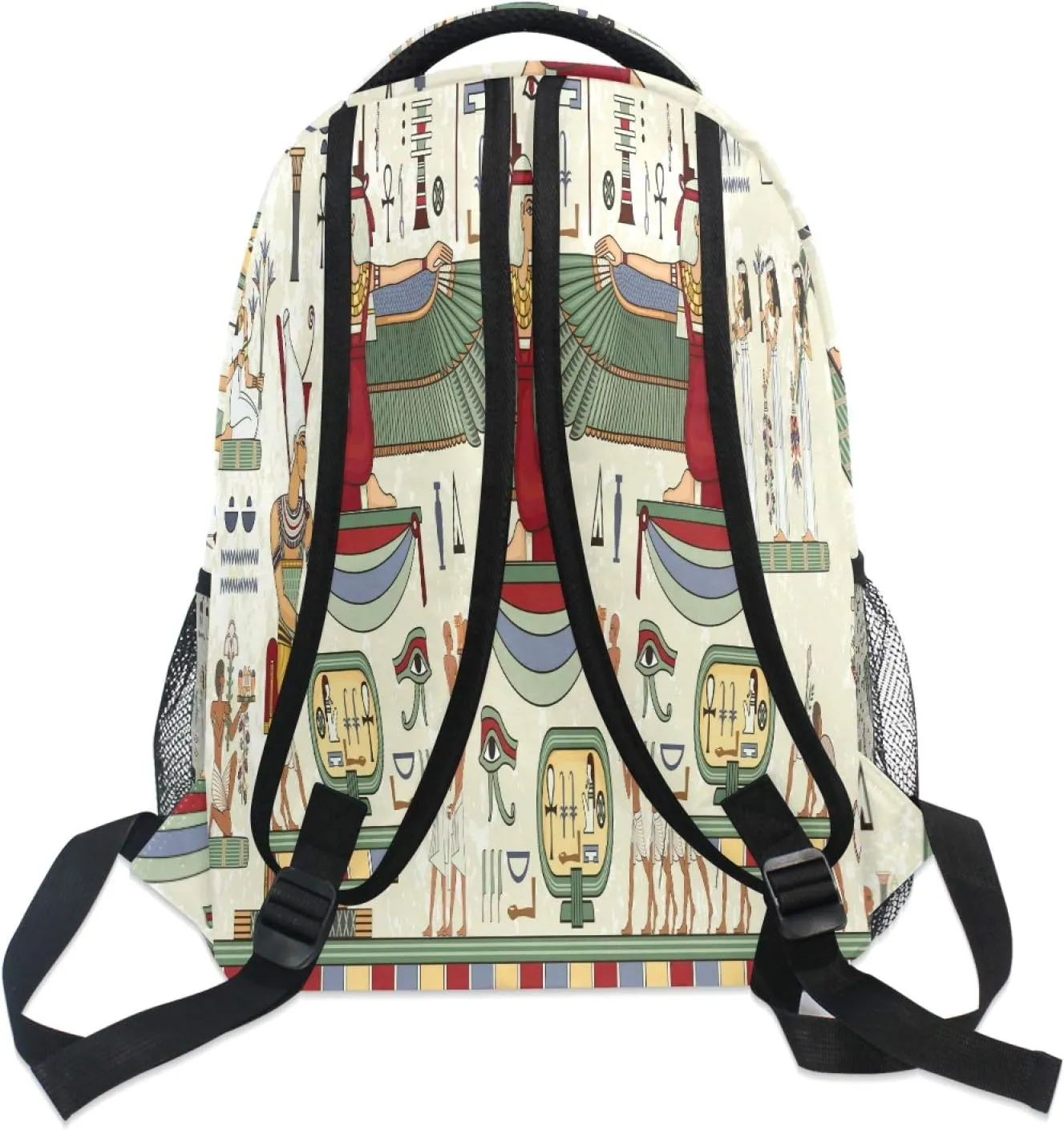AUUXVA Backpack Ancient Egyptian Hieroglyphic Symbol Culture School Shoulder Bag Large Waterproof Durable Bookbag Laptop Daypack for Students Kids Teens Girls Boys Elementary