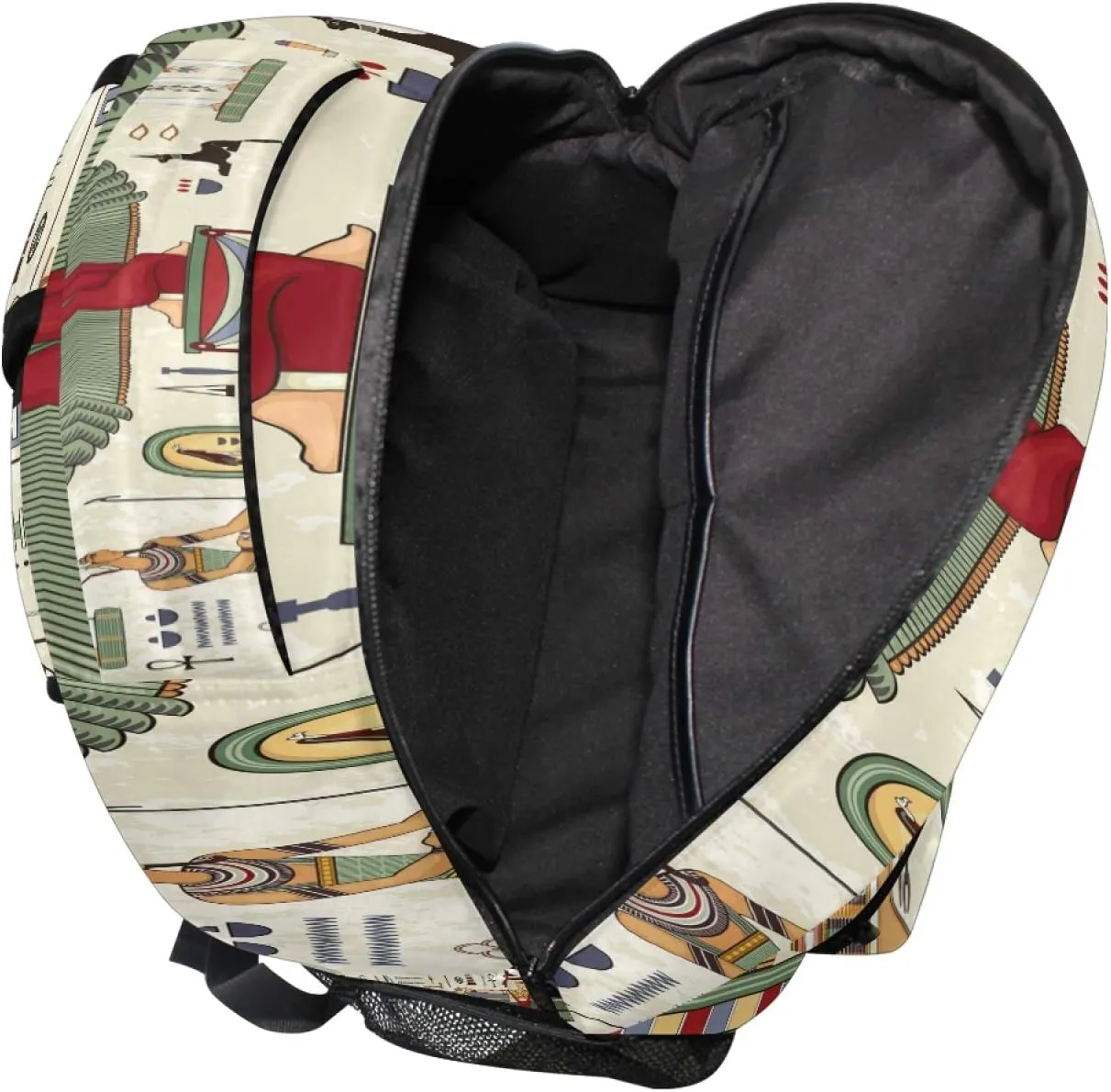 AUUXVA Backpack Ancient Egyptian Hieroglyphic Symbol Culture School Shoulder Bag Large Waterproof Durable Bookbag Laptop Daypack for Students Kids Teens Girls Boys Elementary