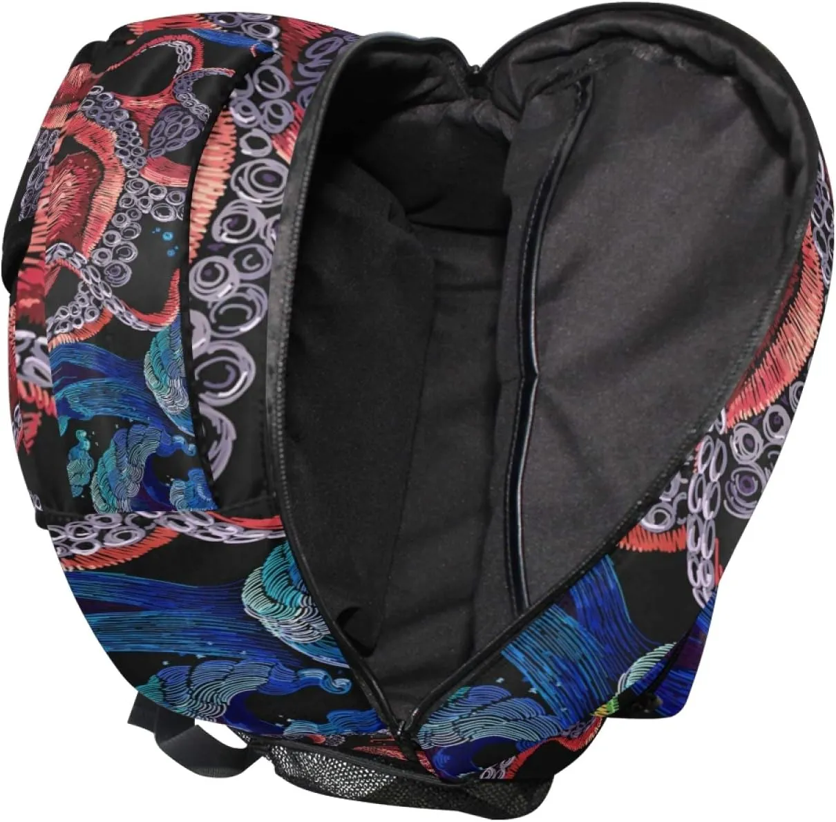 AUUXVA Backpack Octopus Sea Tropical Fish School Shoulder Bag Large Waterproof Durable Bookbag Laptop Daypack for Students Teens Girls Boys Elementary