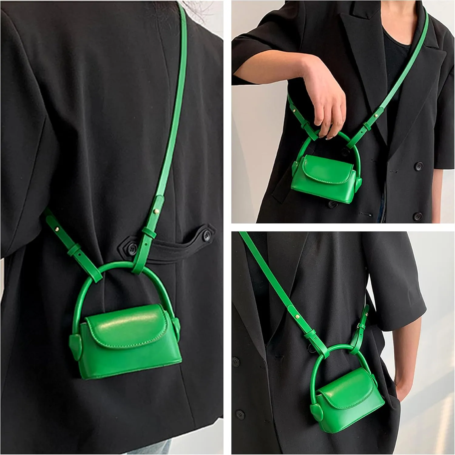 Ayliss Women Mini Purse Bag Mini Top Handle Clutch Crossbody Handbag Coin Cute Purse Lipstick Bag Y2K Accessories Gift