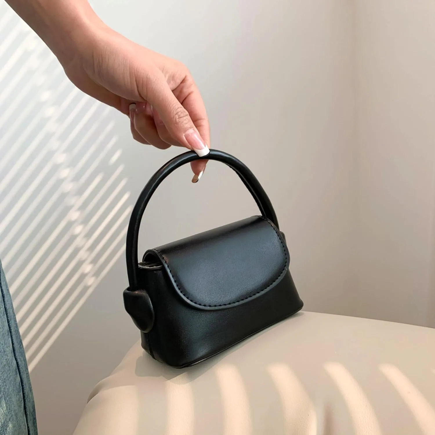 Ayliss Women Mini Purse Bag Mini Top Handle Clutch Crossbody Handbag Coin Cute Purse Lipstick Bag Y2K Accessories Gift