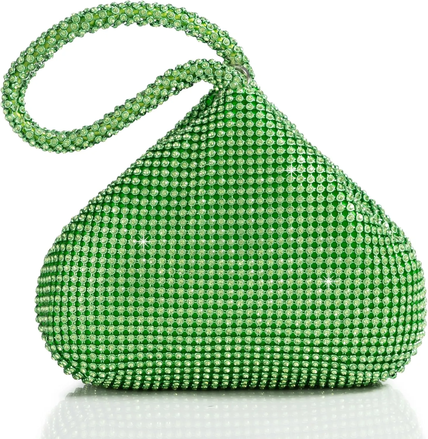 BABEYOND Women's Rhinestone Clutch Evening Bags Sparkly Glitter Triangle Purse for 1920s Party Prom Wedding