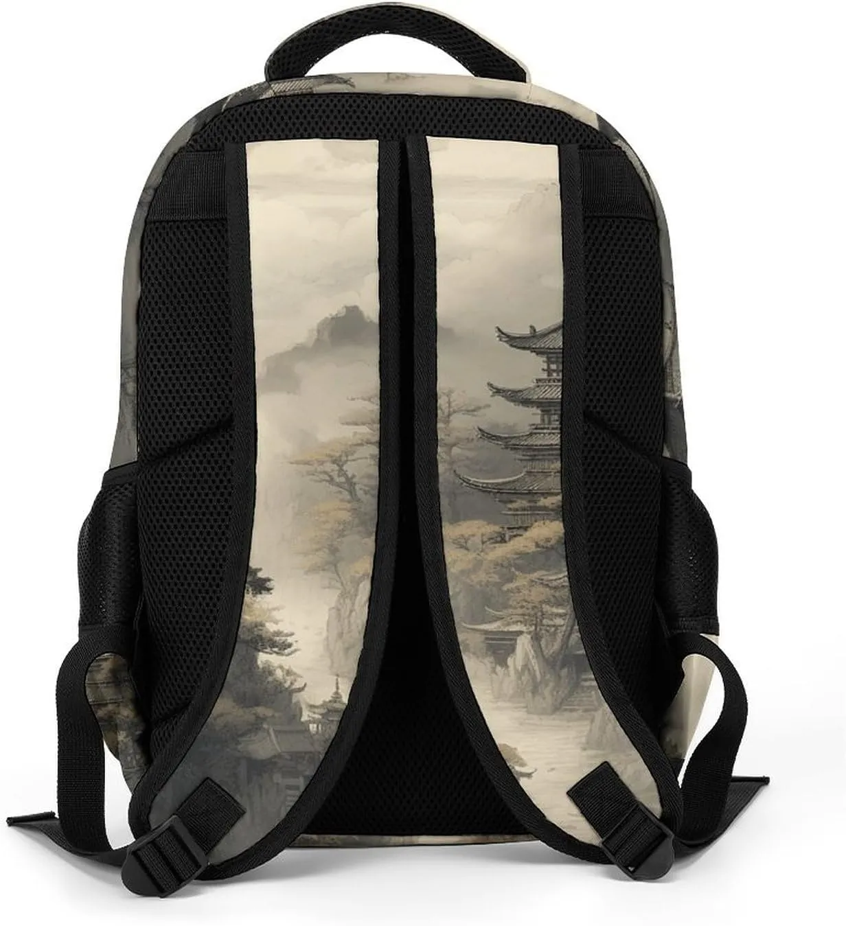 Backpack for Women Men Daypack Chinese Style Architecture Laptop Backpack Computer Bag Casual Nurse Bag Laptop Bag