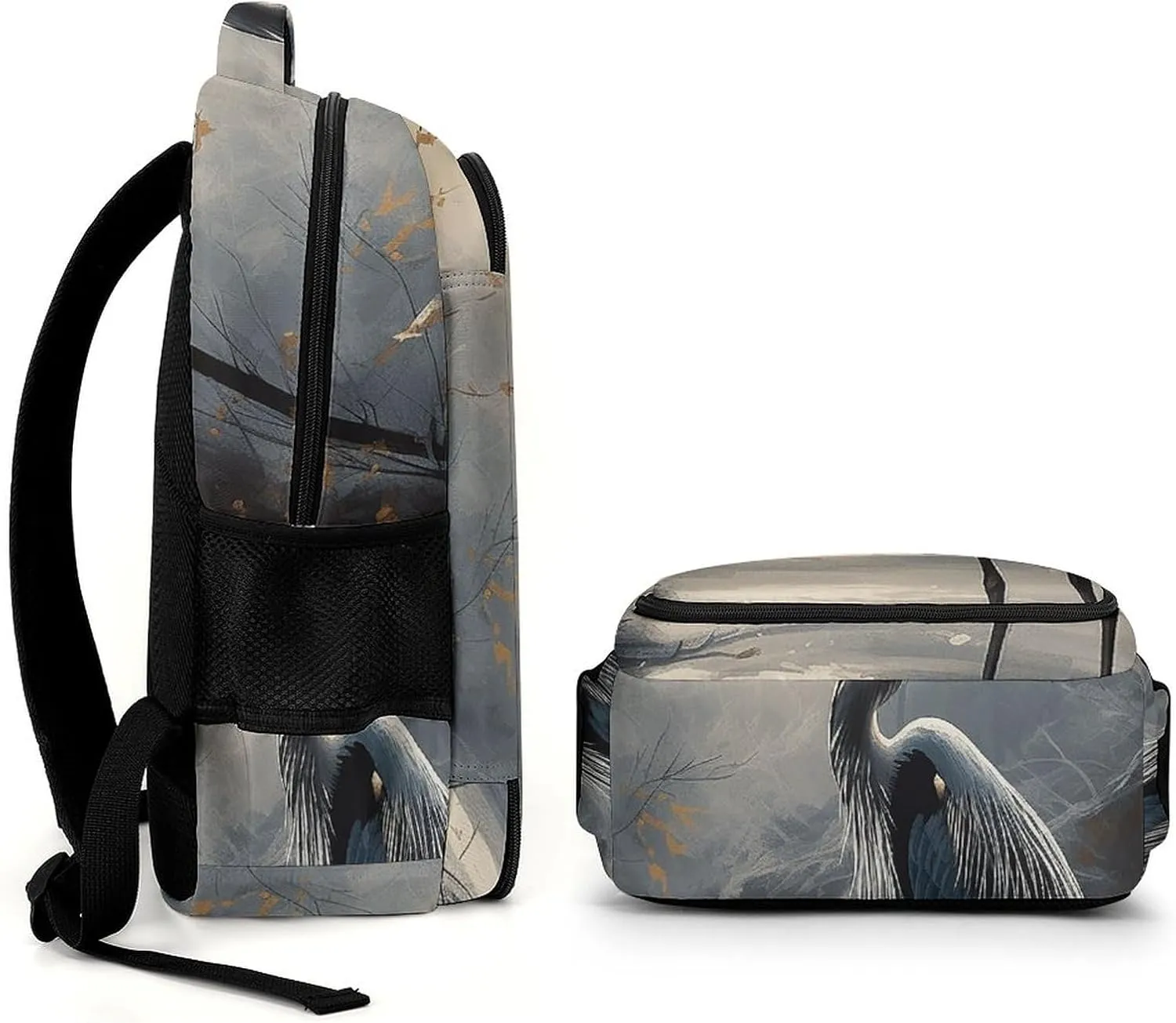 Backpack for Women Men Daypack Hand Drawn Bird Laptop Backpack Computer Bag Casual Nurse Bag Laptop Bag
