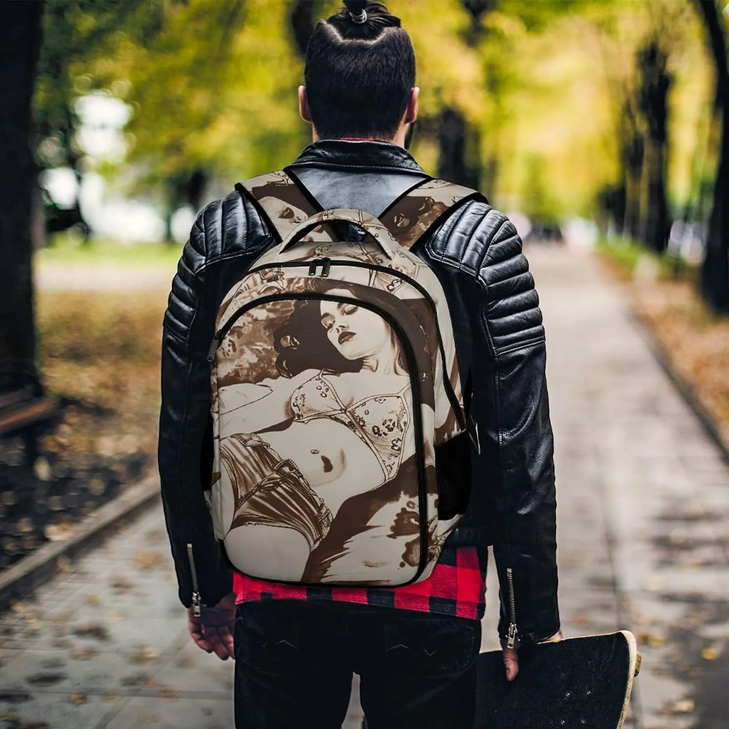 Backpack for Women Men Daypack Lying on Blanket Laptop Backpack Computer Bag Casual Nurse Bag Laptop Bag