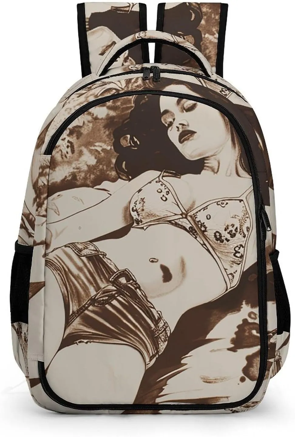 Backpack for Women Men Daypack Lying on Blanket Laptop Backpack Computer Bag Casual Nurse Bag Laptop Bag