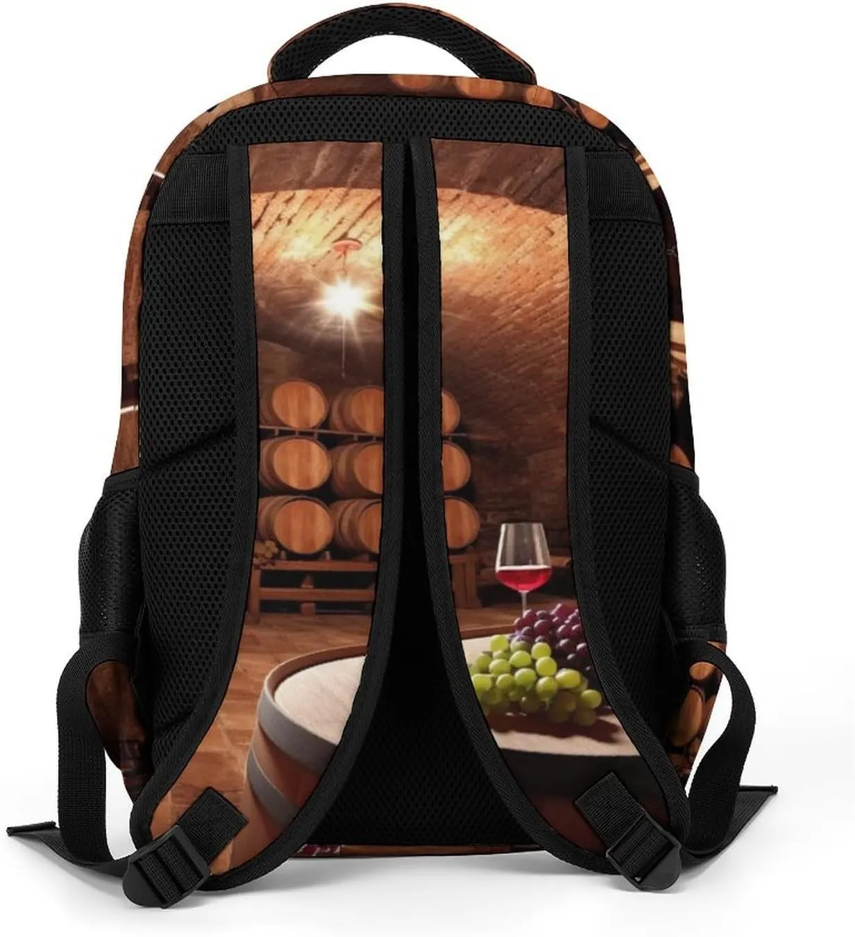 Backpack for Women Men Daypack Red Wine Cellar Laptop Backpack Computer Bag Casual Nurse Bag Laptop Bag