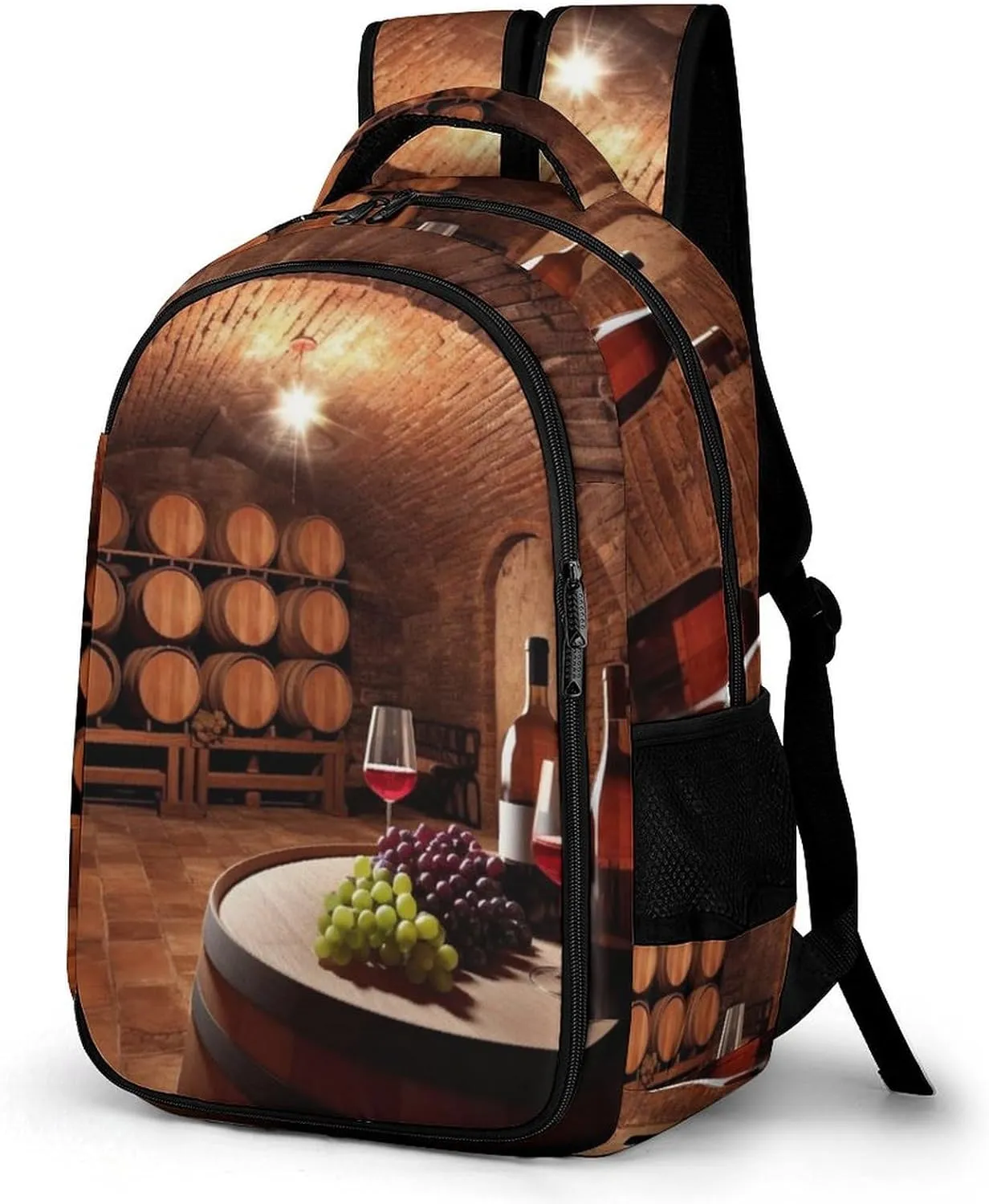 Backpack for Women Men Daypack Red Wine Cellar Laptop Backpack Computer Bag Casual Nurse Bag Laptop Bag