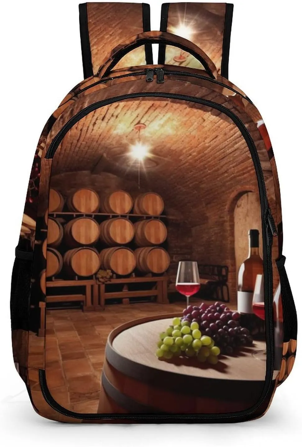 Backpack for Women Men Daypack Red Wine Cellar Laptop Backpack Computer Bag Casual Nurse Bag Laptop Bag