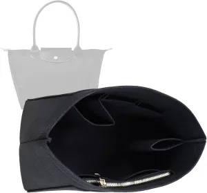bag Organizer Insert for Longchamp Le Pliage Neo Handbags Insert Organizer 1012BLACK-M