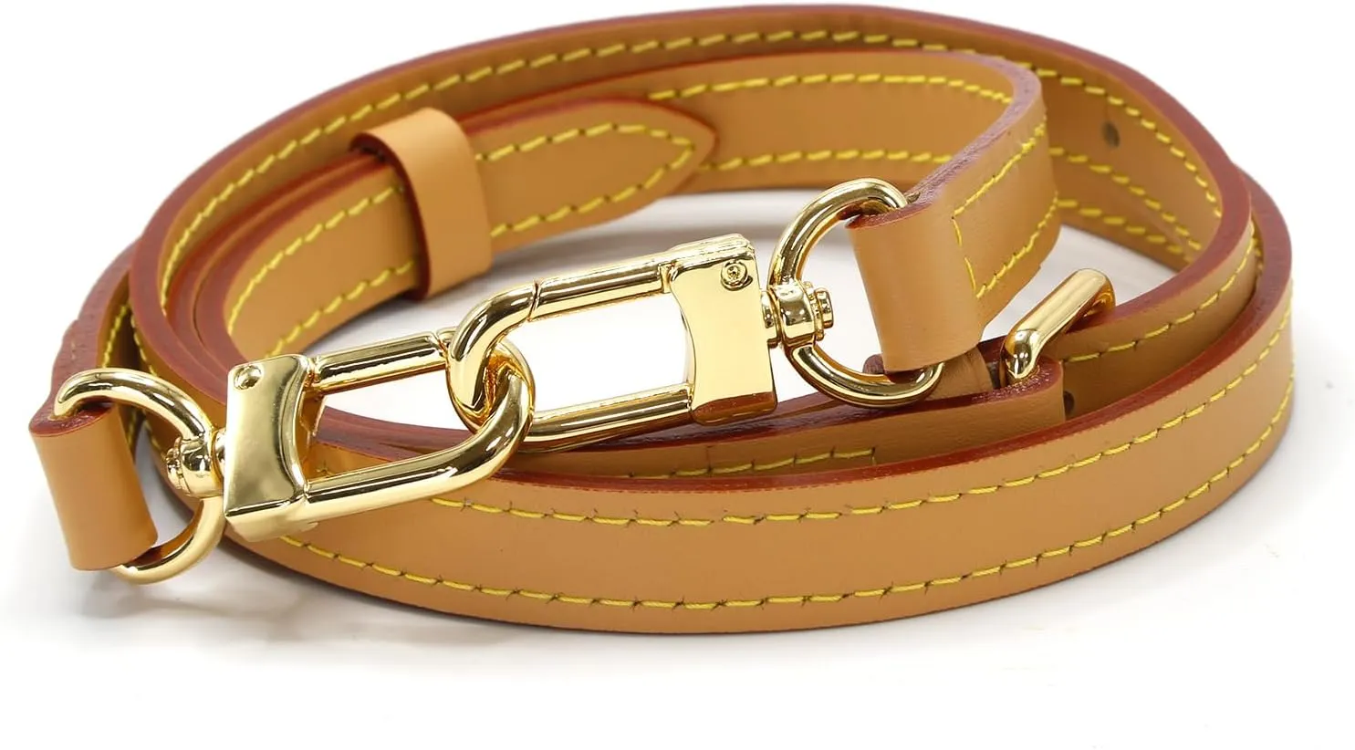 Bag Strap Leather Replacement Straps Adjuster Handbag Straps (Beeswax,Weith-1.2cm)