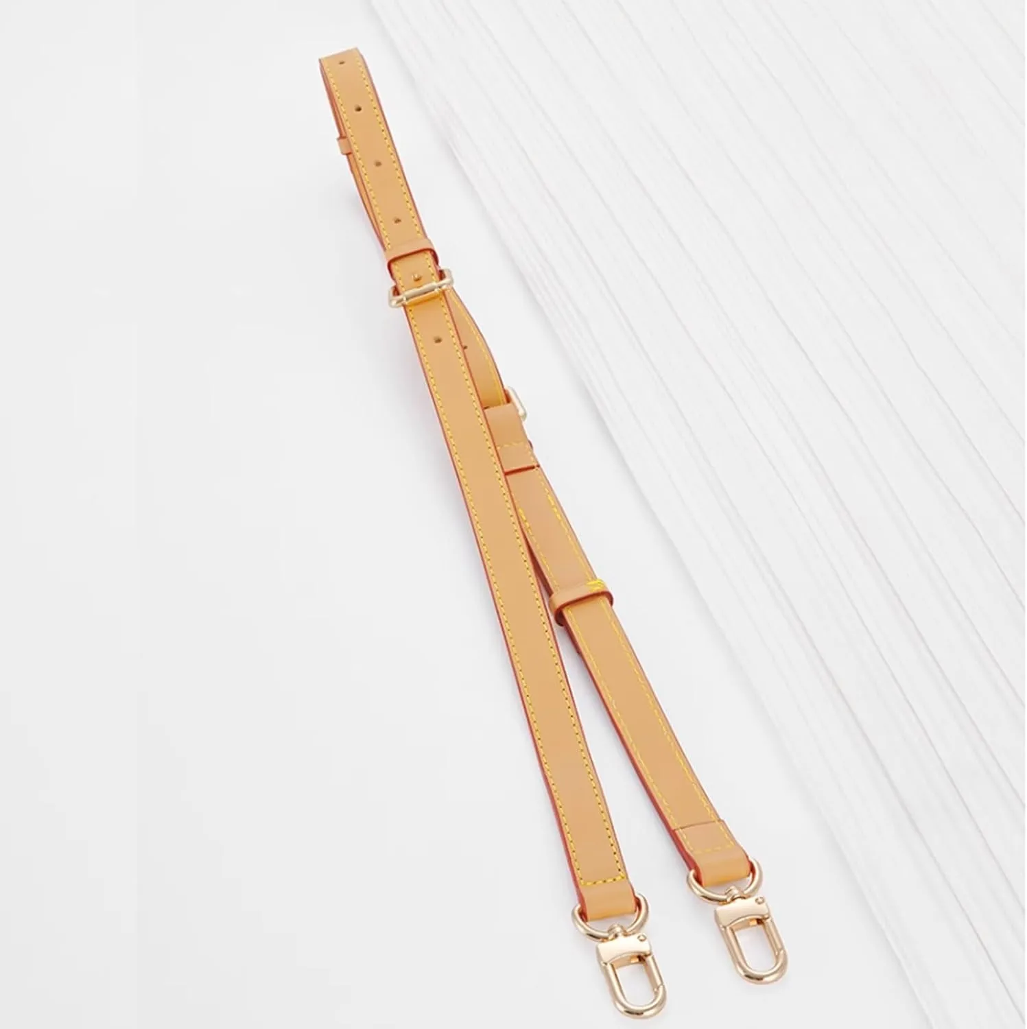 Bag Strap Leather Replacement Straps Adjuster Handbag Straps (Beeswax,Weith-1.2cm)