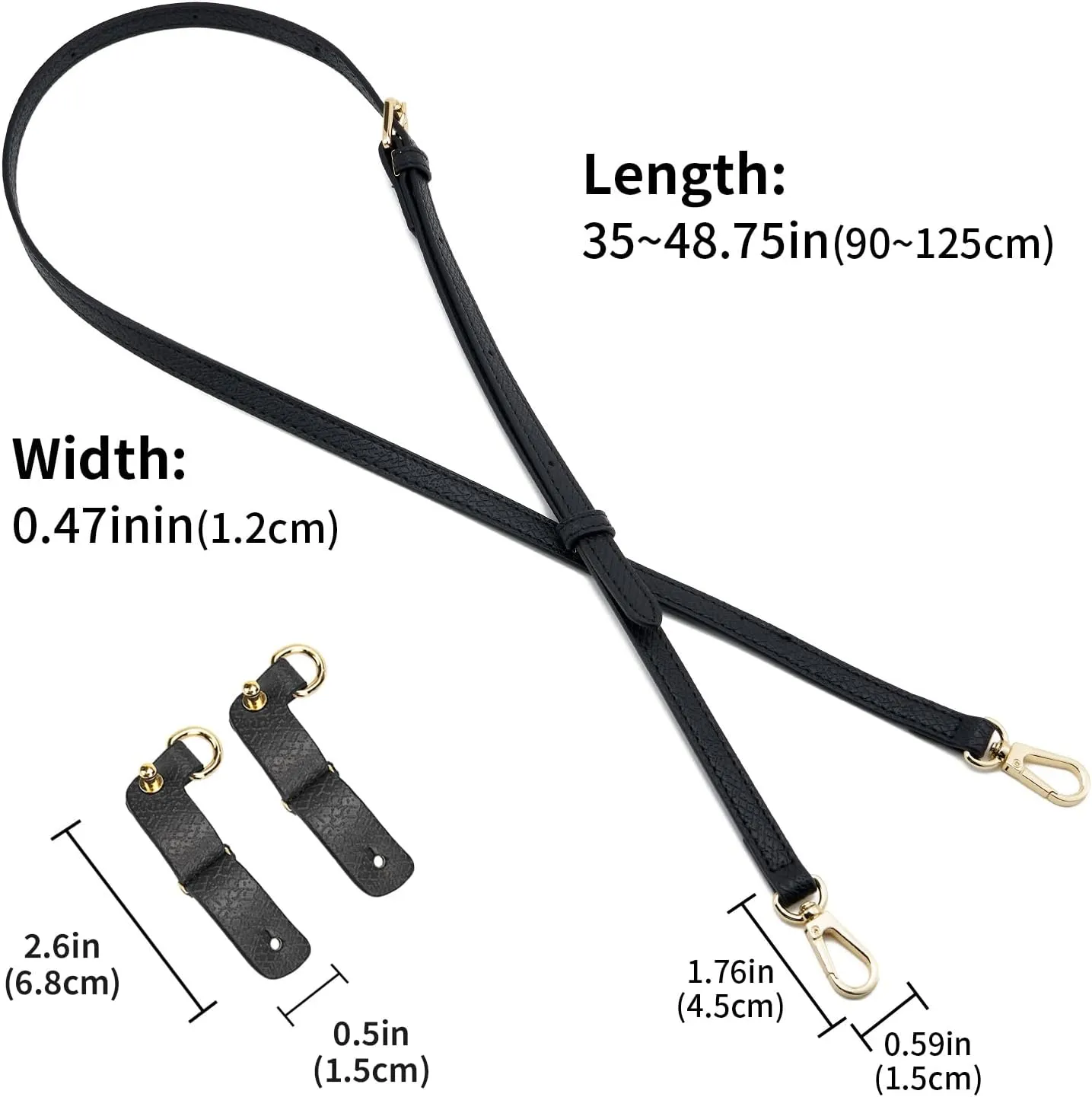 Bag Strap Suitable for Longchamp Mini Pouch,Purse Crossbody Adjustable Replacement Conversion Kit