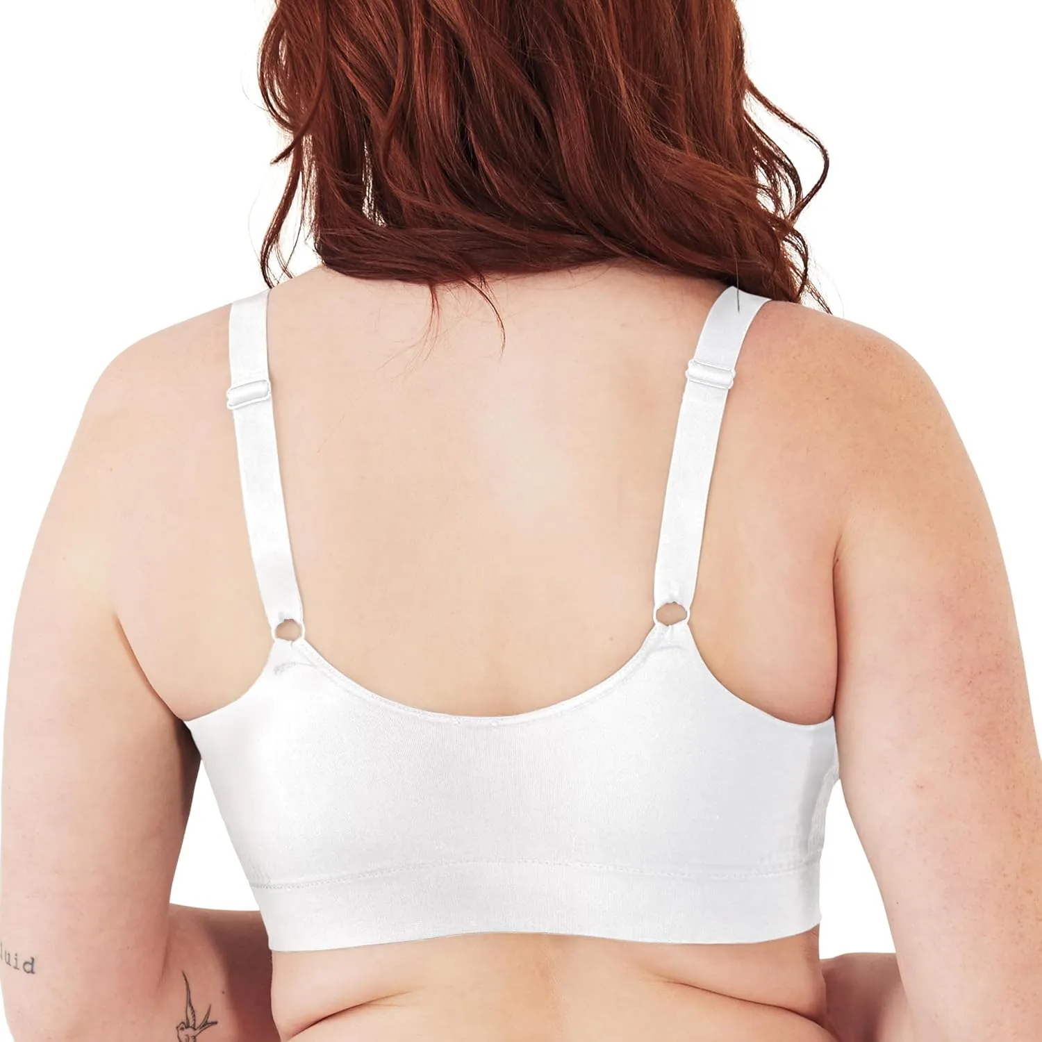 Bali Women's Modern Seamless, Pullover Wireless Bralette with Adjustable Straps