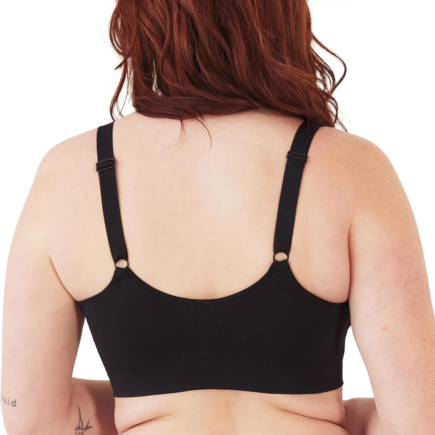 Bali Women's Modern Seamless, Pullover Wireless Bralette with Adjustable Straps