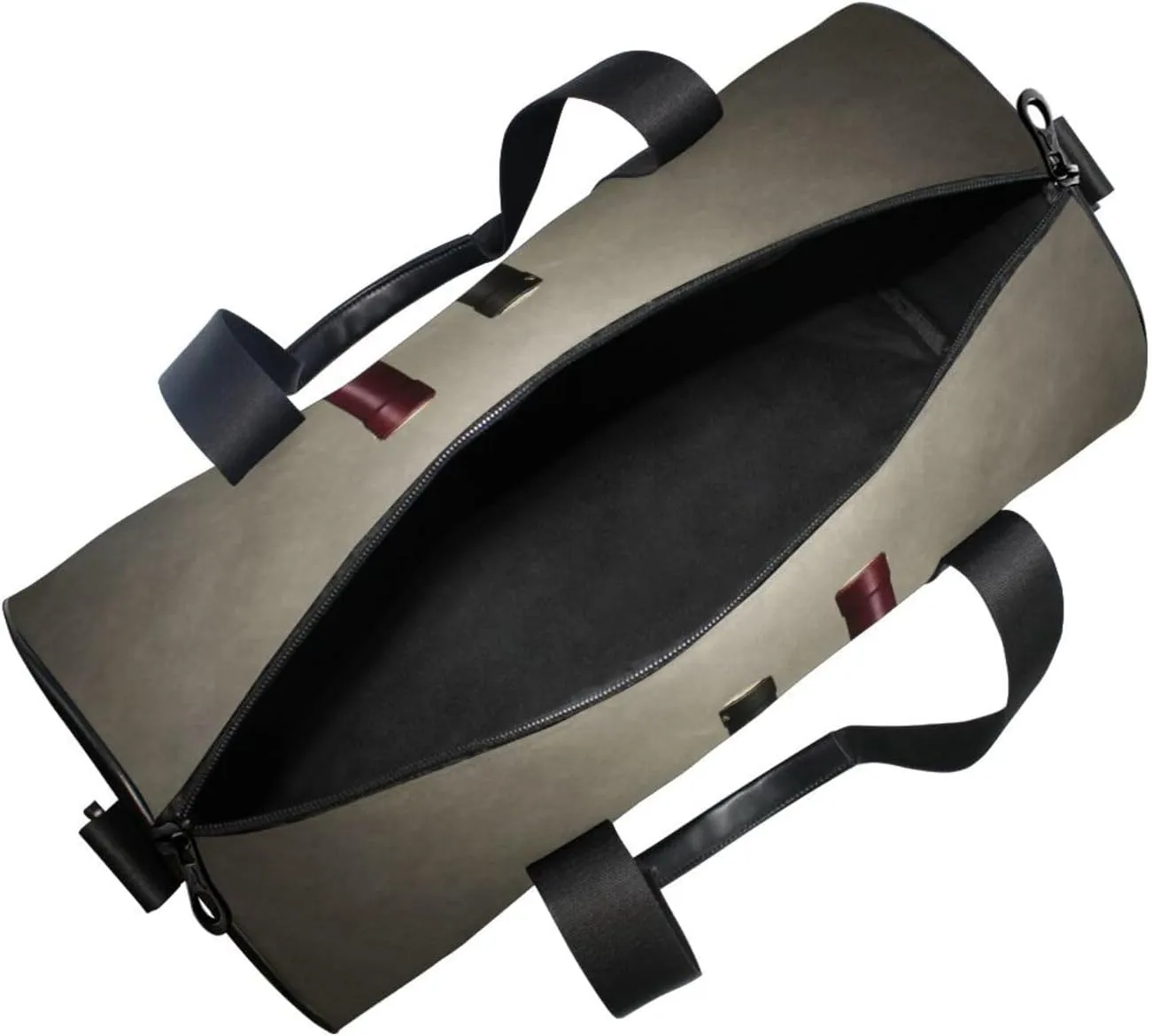 Barrel, Bottles, Wine Glasses, Ripe Grapes on Wooden Table Portable Gym Bag, Travel Bag, Luggage bag, Sports Bag, Toiletry Bag with Handles, Detachable Shoulder Strap 17.6 x 9 x 9 inch