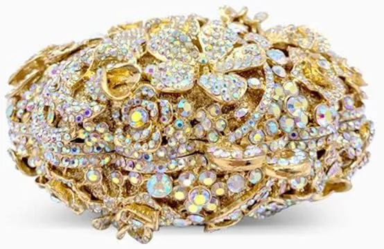 Basket Purse Sparkly Rhinestone Evening Clutch Wedding Party Cocktail Bags for Women Elegant Handbags
