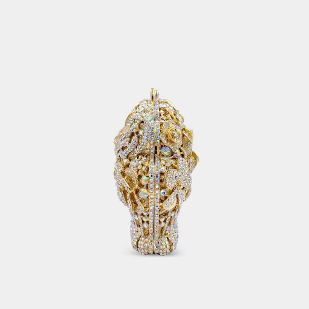 Basket Purse Sparkly Rhinestone Evening Clutch Wedding Party Cocktail Bags for Women Elegant Handbags