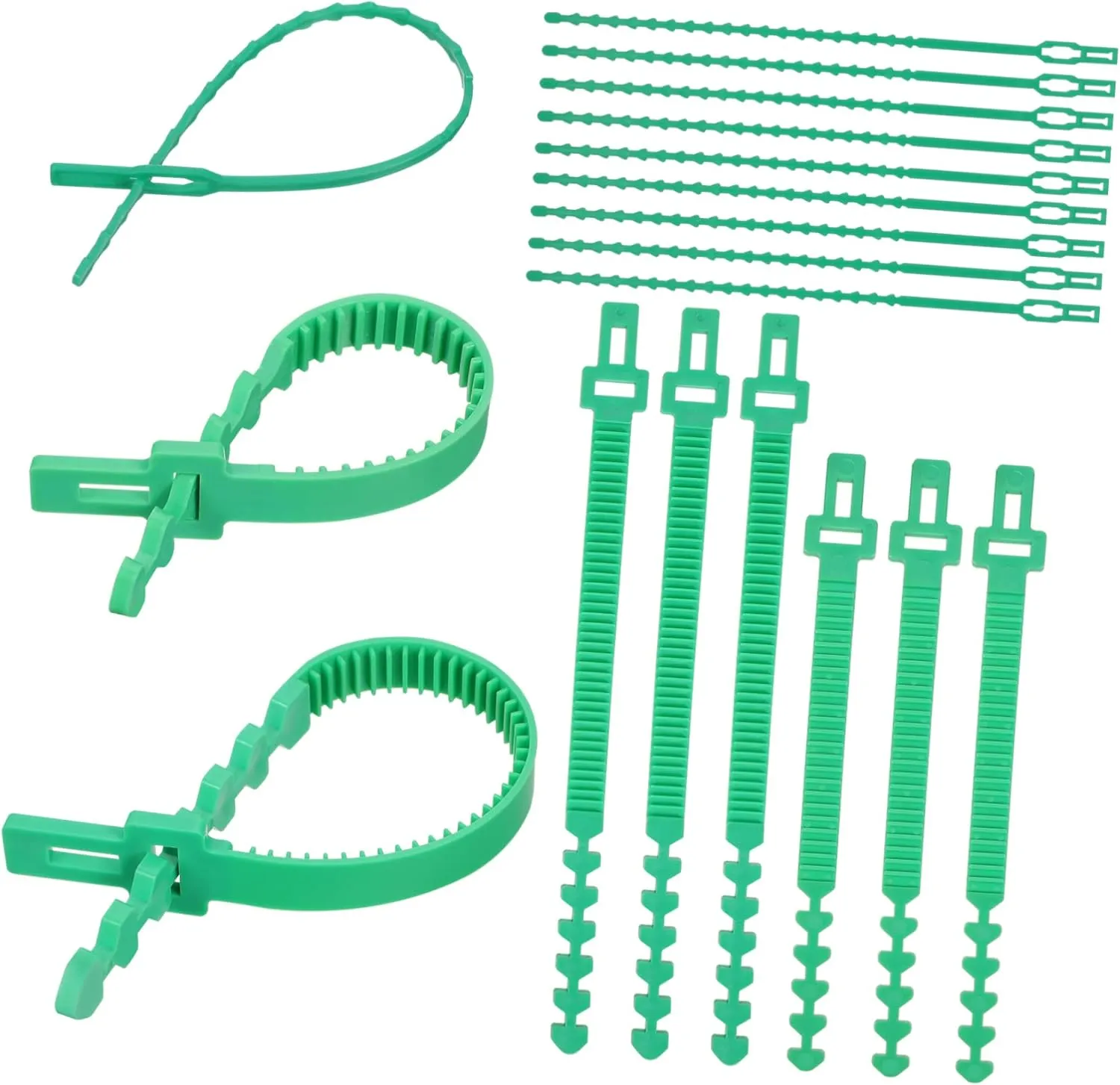 BESPORTBLE 18-Pack Plant Twist Ties Tree Brace Support Straps Staking Straps for Plant Tree Branch Support Adjustable Tree Ties Safe Plastic Material