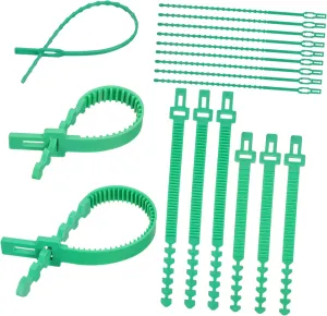 BESPORTBLE 18-Pack Plant Twist Ties Tree Brace Support Straps Staking Straps for Plant Tree Branch Support Adjustable Tree Ties Safe Plastic Material