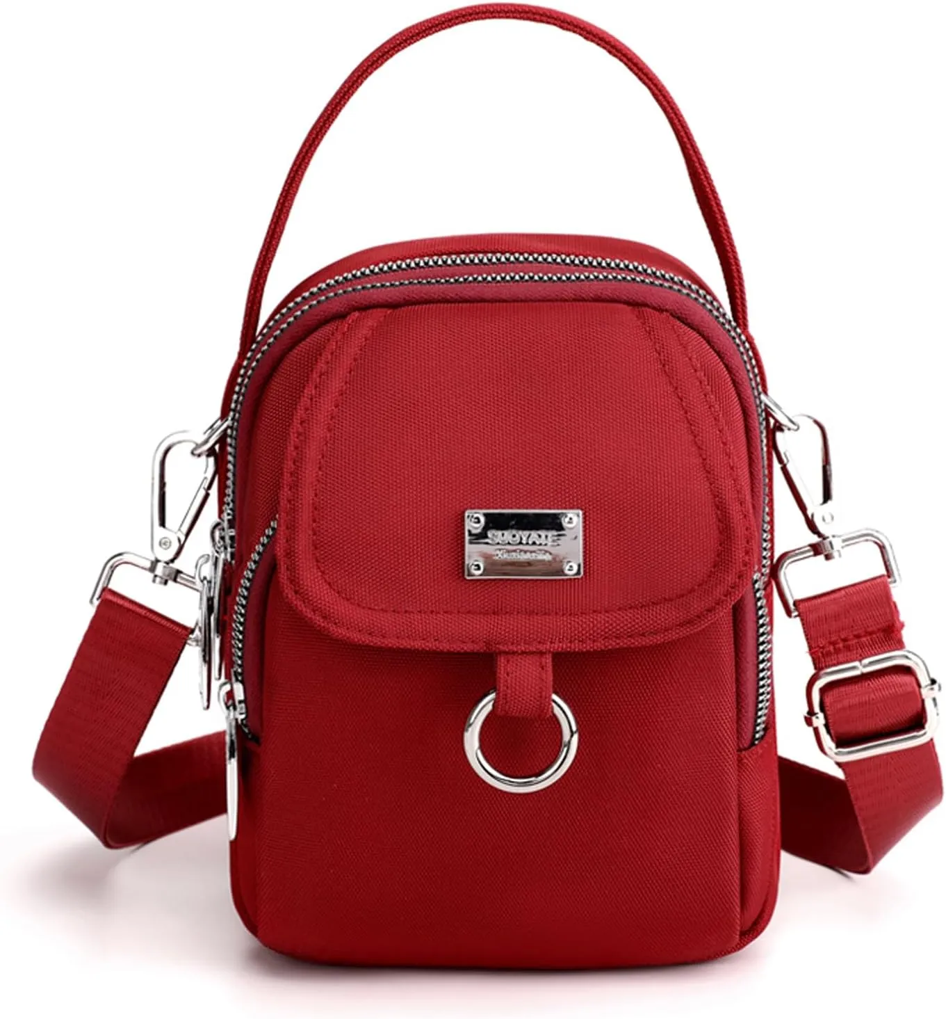 Blostirno Small Crossbody Purse Bag Shoulder Bags for Women Multi Pocket Messenger Bag Cell Phone Handbags Wallet Tiny Purse