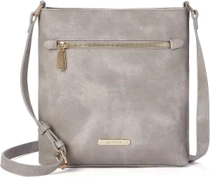 BOSTANTEN Crossbody Bags Purses for Women Trendy Soft Vegan Leather Shoulder Handbags with Adjustable Strap Zipper Pocket