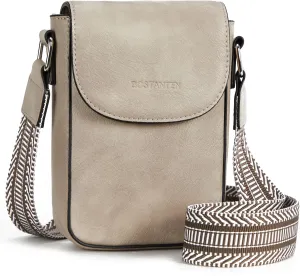 BOSTANTEN Small Crossbody Bags for Women Cell Phone Purse Leather Wallet Handbags with Card Slots