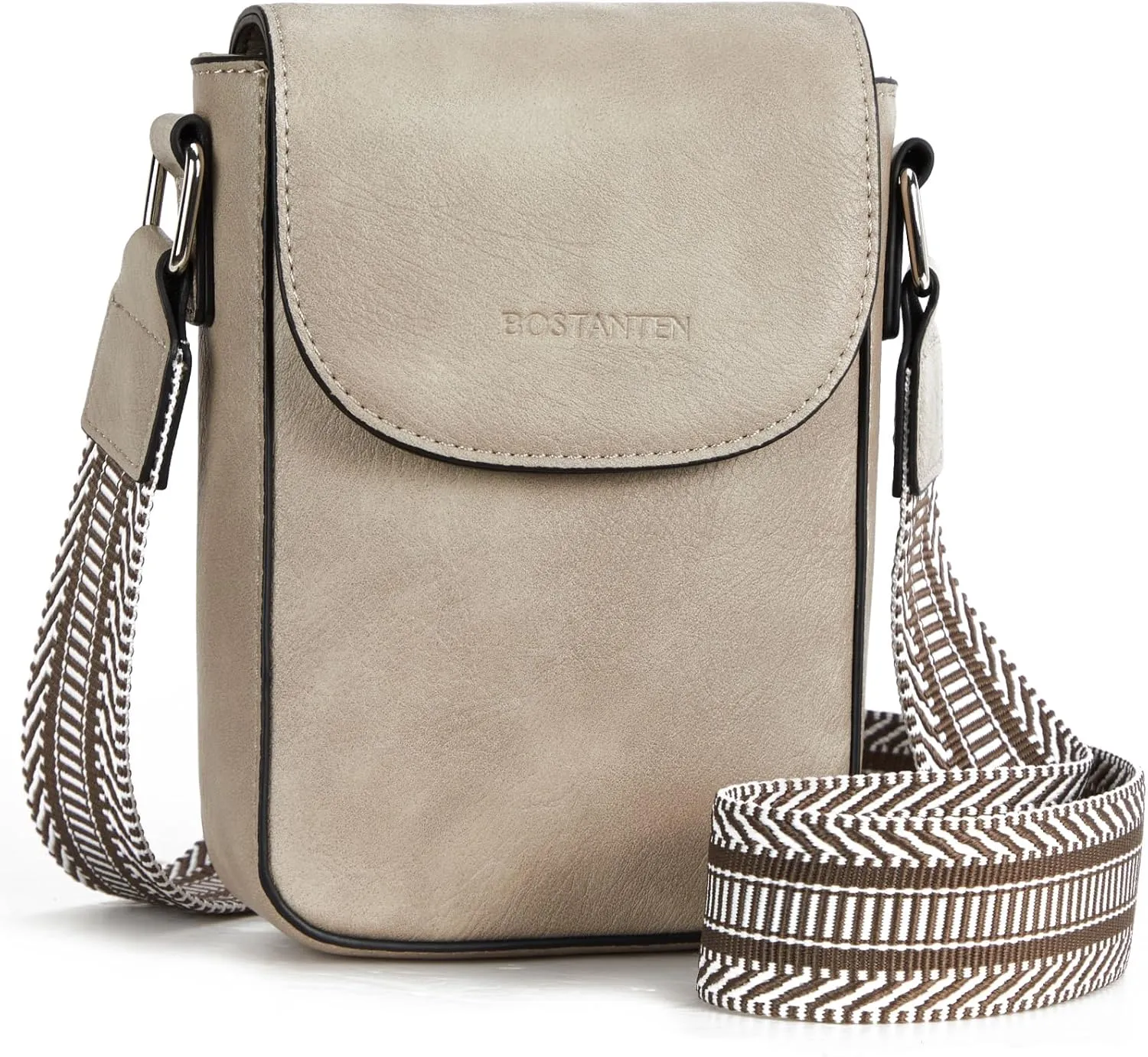 BOSTANTEN Small Crossbody Bags for Women Cell Phone Purse Leather Wallet Handbags with Card Slots